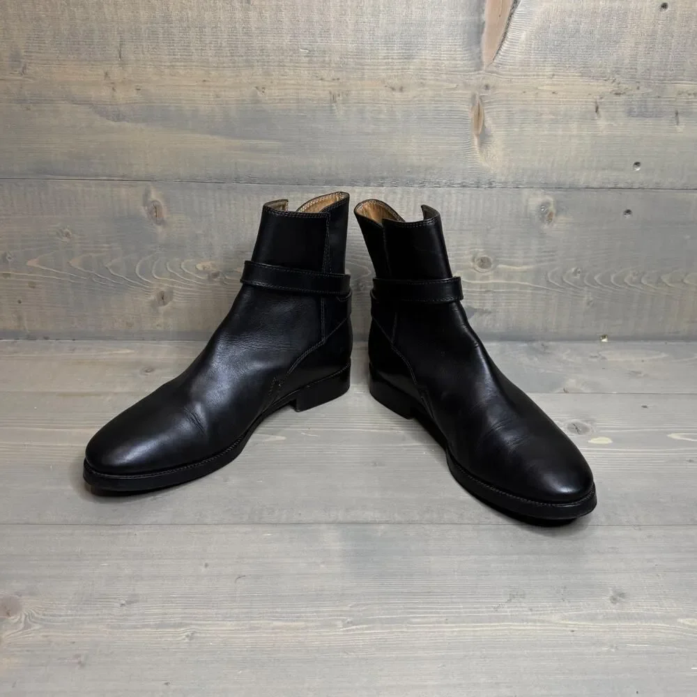 Acne Studios Black Leather Jodhpur Ankle Boots EU 39, US Women's 9 - Picture 6 of 8